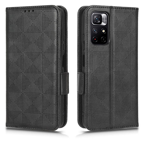 Funda de Cuero Cartera con Soporte Carcasa C02X para Xiaomi Redmi Note 11 5G Negro