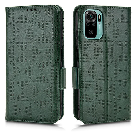 Funda de Cuero Cartera con Soporte Carcasa C02X para Xiaomi Redmi Note 11 SE India 4G Verde