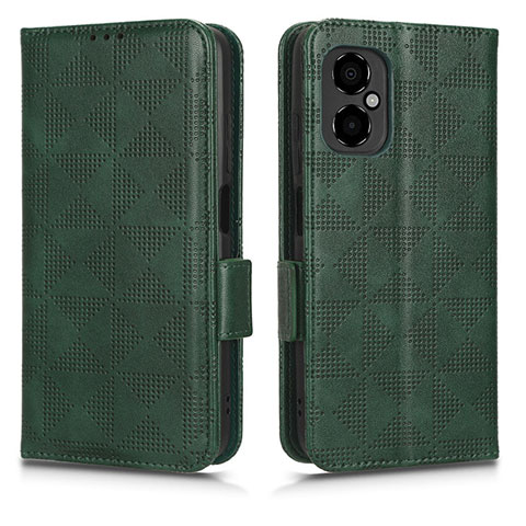 Funda de Cuero Cartera con Soporte Carcasa C02X para Xiaomi Redmi Note 11R 5G Verde