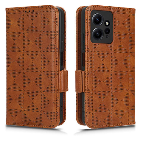 Funda de Cuero Cartera con Soporte Carcasa C02X para Xiaomi Redmi Note 12 4G Marron