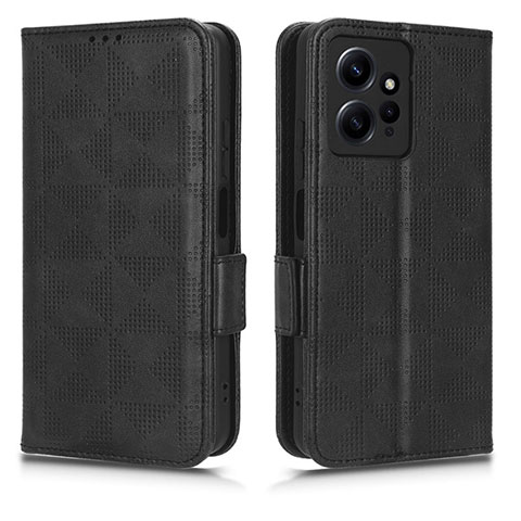 Funda de Cuero Cartera con Soporte Carcasa C02X para Xiaomi Redmi Note 12 4G Negro