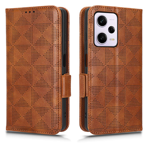 Funda de Cuero Cartera con Soporte Carcasa C02X para Xiaomi Redmi Note 12 Explorer Marron