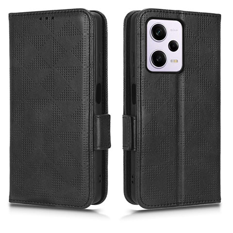 Funda de Cuero Cartera con Soporte Carcasa C02X para Xiaomi Redmi Note 12 Explorer Negro