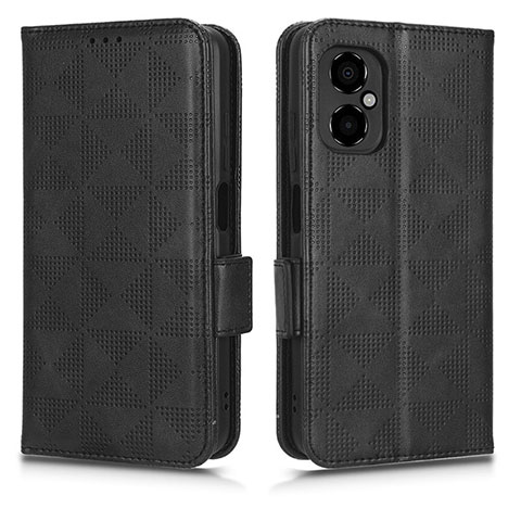 Funda de Cuero Cartera con Soporte Carcasa C02X para Xiaomi Redmi Note 12R Pro 5G Negro