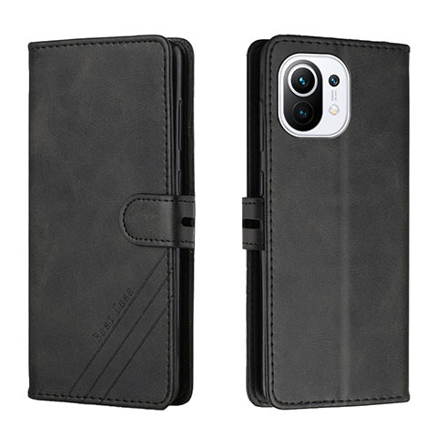 Funda de Cuero Cartera con Soporte Carcasa C03 para Xiaomi Mi 11 5G Negro