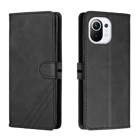 Funda de Cuero Cartera con Soporte Carcasa C03 para Xiaomi Mi 11 Lite 4G Negro