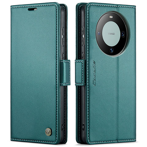 Funda de Cuero Cartera con Soporte Carcasa C03S para Huawei Mate 60 Verde