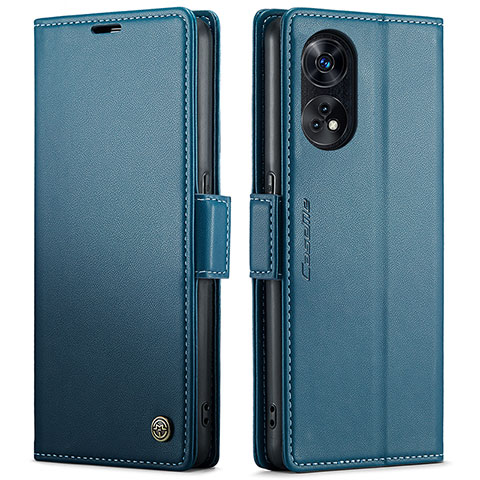 Funda de Cuero Cartera con Soporte Carcasa C03S para Oppo Reno8 T 4G Azul