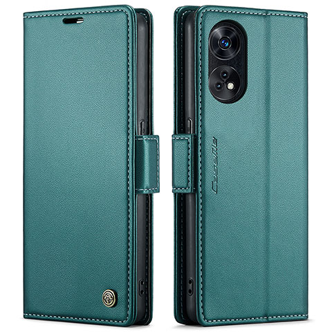 Funda de Cuero Cartera con Soporte Carcasa C03S para Oppo Reno8 T 4G Verde