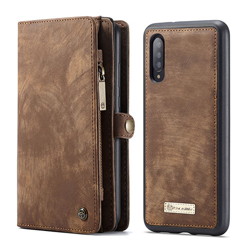 Funda de Cuero Cartera con Soporte Carcasa C03S para Samsung Galaxy A70 Marron