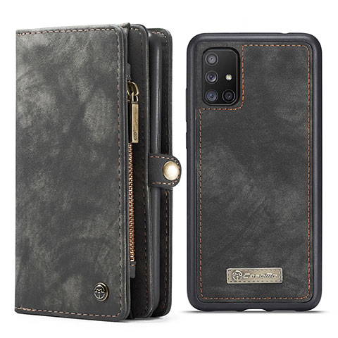 Funda de Cuero Cartera con Soporte Carcasa C03S para Samsung Galaxy M40S Negro