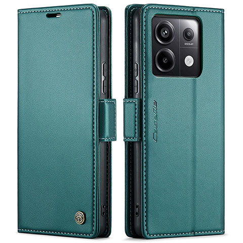 Funda de Cuero Cartera con Soporte Carcasa C03S para Xiaomi Redmi Note 13 Pro 5G Verde