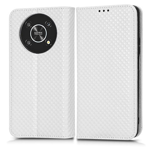 Funda de Cuero Cartera con Soporte Carcasa C03X para Huawei Honor Magic4 Lite 5G Blanco