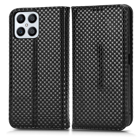 Funda de Cuero Cartera con Soporte Carcasa C03X para Huawei Honor X8 4G Negro