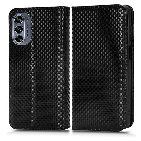 Funda de Cuero Cartera con Soporte Carcasa C03X para Motorola Moto G62 5G Negro