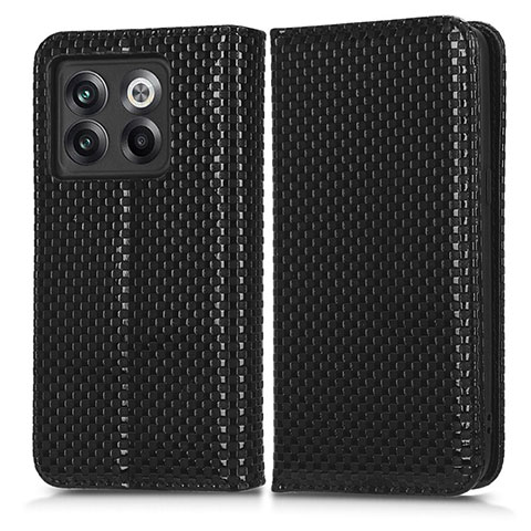 Funda de Cuero Cartera con Soporte Carcasa C03X para OnePlus 10T 5G Negro