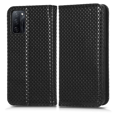 Funda de Cuero Cartera con Soporte Carcasa C03X para Oppo A55S 5G Negro