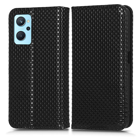 Funda de Cuero Cartera con Soporte Carcasa C03X para Oppo K10 4G Negro