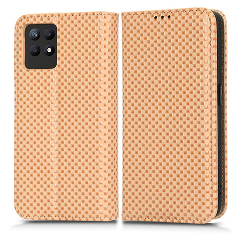 Funda de Cuero Cartera con Soporte Carcasa C03X para Realme 8i Oro