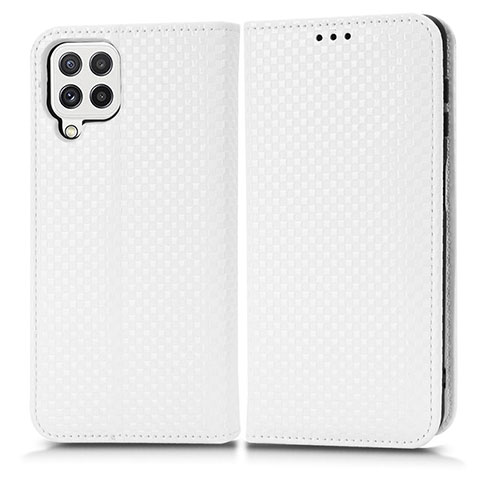 Funda de Cuero Cartera con Soporte Carcasa C03X para Samsung Galaxy A22 4G Blanco