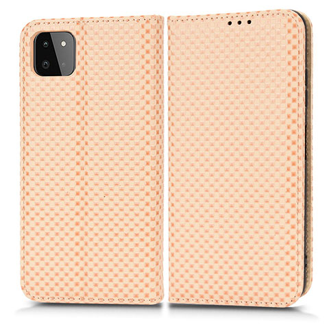 Funda de Cuero Cartera con Soporte Carcasa C03X para Samsung Galaxy A22s 5G Oro