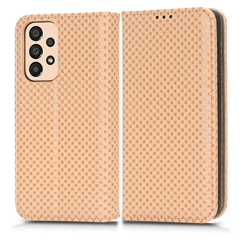 Funda de Cuero Cartera con Soporte Carcasa C03X para Samsung Galaxy A23 5G Oro