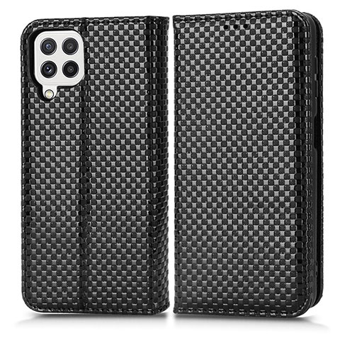 Funda de Cuero Cartera con Soporte Carcasa C03X para Samsung Galaxy F22 4G Negro