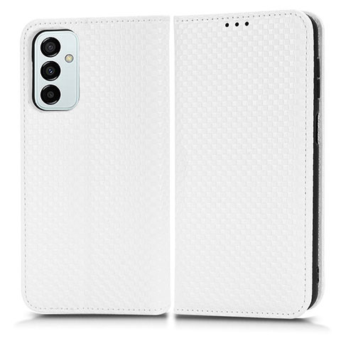 Funda de Cuero Cartera con Soporte Carcasa C03X para Samsung Galaxy F23 5G Blanco