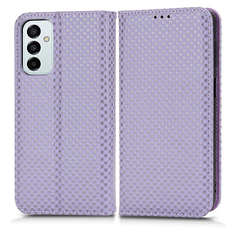 Funda de Cuero Cartera con Soporte Carcasa C03X para Samsung Galaxy F23 5G Morado