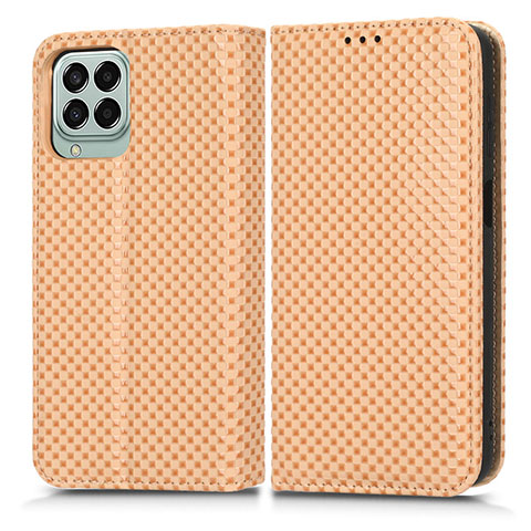 Funda de Cuero Cartera con Soporte Carcasa C03X para Samsung Galaxy M33 5G Oro