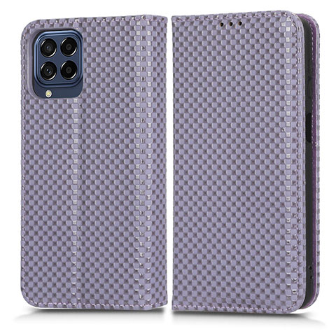 Funda de Cuero Cartera con Soporte Carcasa C03X para Samsung Galaxy M53 5G Morado