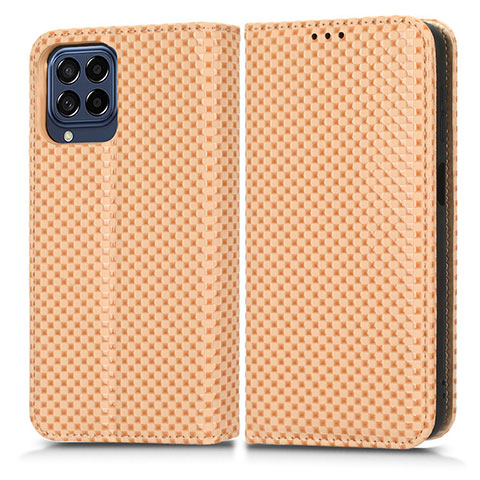 Funda de Cuero Cartera con Soporte Carcasa C03X para Samsung Galaxy M53 5G Oro