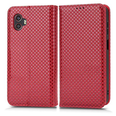 Funda de Cuero Cartera con Soporte Carcasa C03X para Samsung Galaxy XCover 6 Pro 5G Rojo