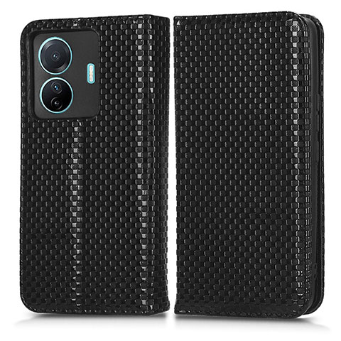 Funda de Cuero Cartera con Soporte Carcasa C03X para Vivo iQOO Z6 Pro 5G Negro