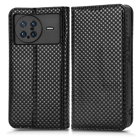 Funda de Cuero Cartera con Soporte Carcasa C03X para Vivo X Note Negro