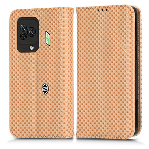 Funda de Cuero Cartera con Soporte Carcasa C03X para Xiaomi Black Shark 5 Pro 5G Oro