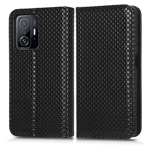 Funda de Cuero Cartera con Soporte Carcasa C03X para Xiaomi Mi 11T 5G Negro