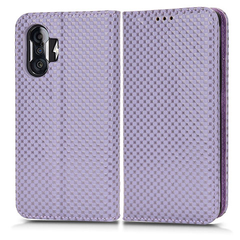 Funda de Cuero Cartera con Soporte Carcasa C03X para Xiaomi Poco F3 GT 5G Morado