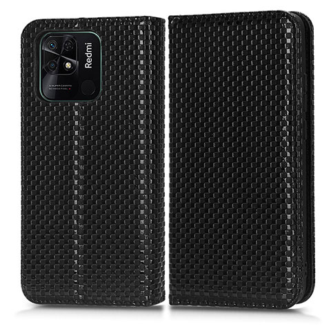 Funda de Cuero Cartera con Soporte Carcasa C03X para Xiaomi Redmi 10 Power Negro