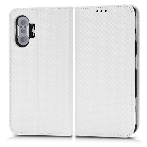 Funda de Cuero Cartera con Soporte Carcasa C03X para Xiaomi Redmi K40 Gaming 5G Blanco