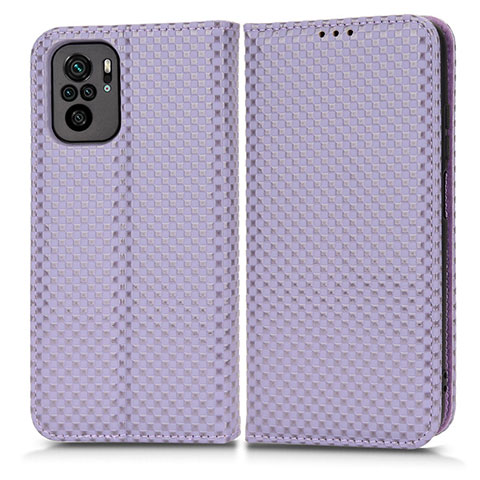 Funda de Cuero Cartera con Soporte Carcasa C03X para Xiaomi Redmi Note 11 SE India 4G Morado