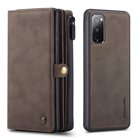 Funda de Cuero Cartera con Soporte Carcasa C04S para Samsung Galaxy S20 FE (2022) 5G Marron