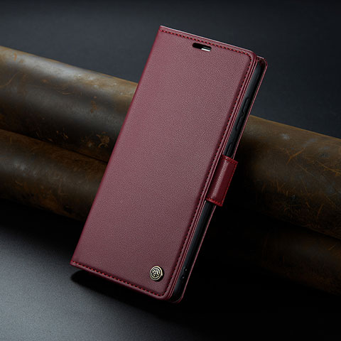 Funda de Cuero Cartera con Soporte Carcasa C04S para Xiaomi Mi 13T Pro 5G Rojo