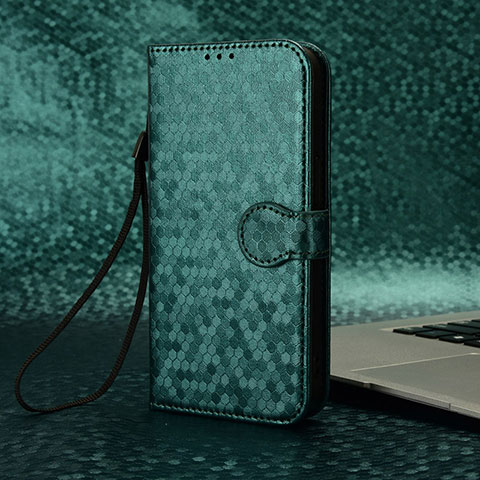 Funda de Cuero Cartera con Soporte Carcasa C04X para Google Pixel 7a 5G Verde