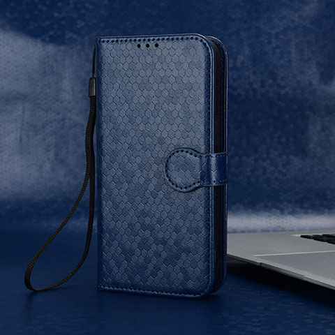 Funda de Cuero Cartera con Soporte Carcasa C04X para Huawei Honor X7a Azul