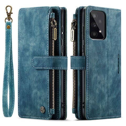 Funda de Cuero Cartera con Soporte Carcasa C05S para Samsung Galaxy A33 5G Azul