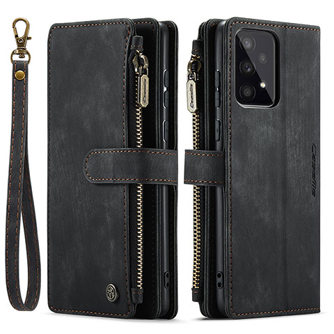 Funda de Cuero Cartera con Soporte Carcasa C05S para Samsung Galaxy A33 5G Negro