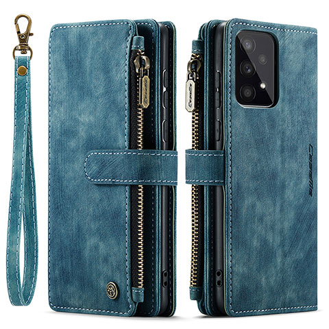 Funda de Cuero Cartera con Soporte Carcasa C05S para Samsung Galaxy A53 5G Azul