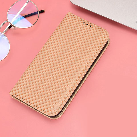 Funda de Cuero Cartera con Soporte Carcasa C05X para Huawei Honor Magic4 Pro 5G Oro