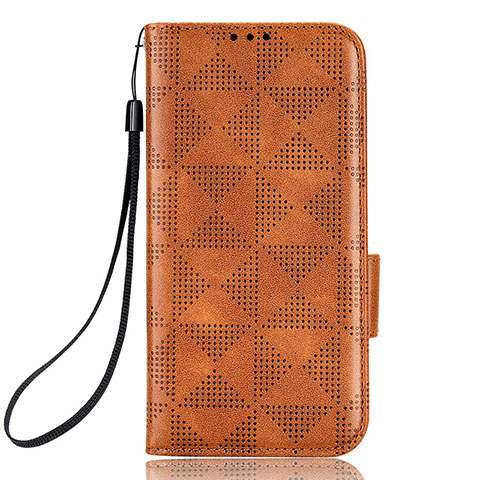 Funda de Cuero Cartera con Soporte Carcasa C05X para Samsung Galaxy Z Fold5 5G Marron